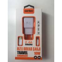 Sertec Hızlı Duvar Şarjı 2.4A 10W